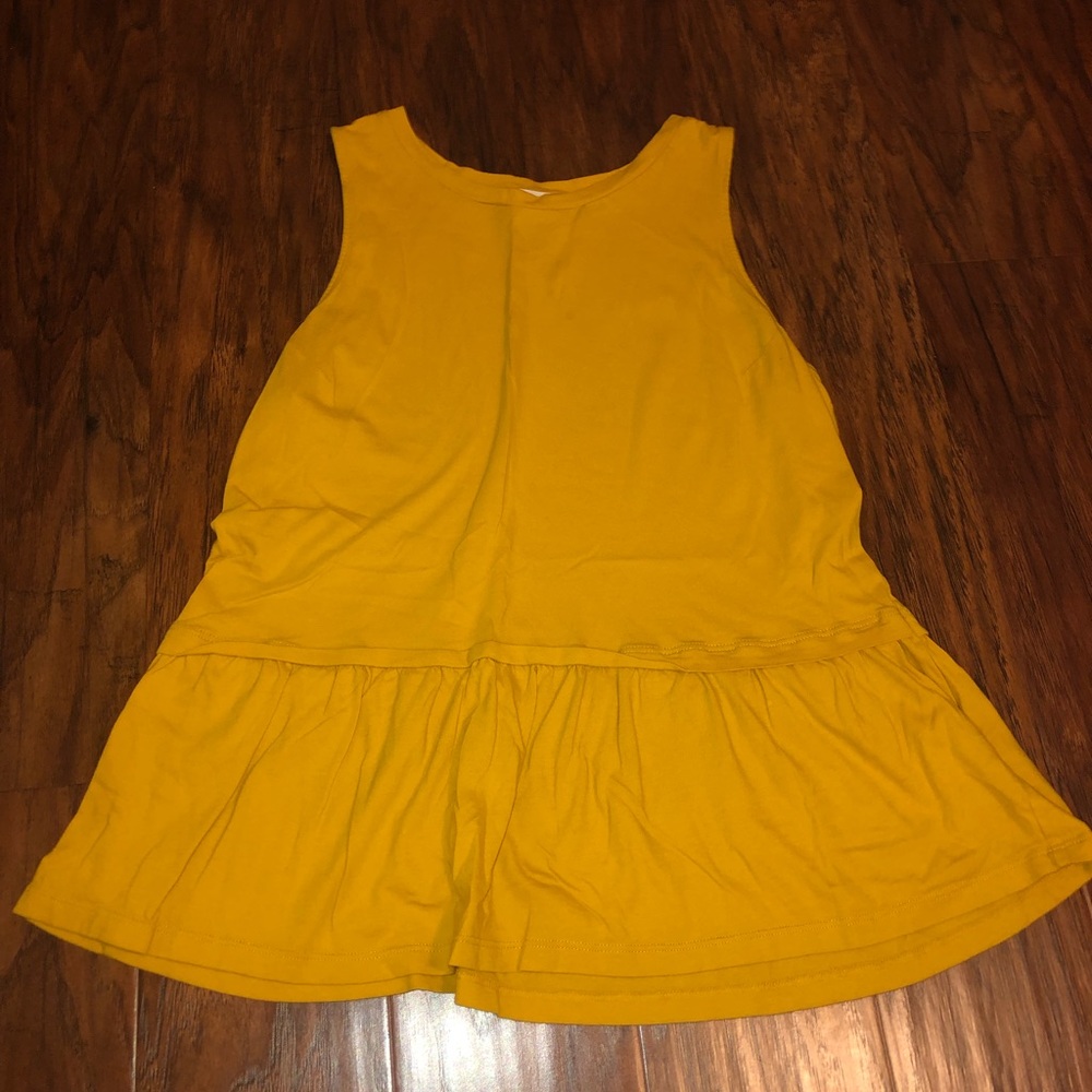 Old Navy Yellow/Gold PeplumTank